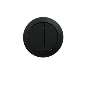 Wall Faced & Rimless Toilet Cistern Buttons Round - Matte Black by Highgrove Bathrooms, a Toilets & Bidets for sale on Style Sourcebook