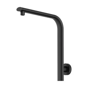 Tela Wall Shower Arm 340 Matte Black by Haus25, a Laundry Taps for sale on Style Sourcebook