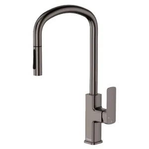 Tono Pull Out Sink Mixer Gun Metal by Fienza, a Laundry Taps for sale on Style Sourcebook