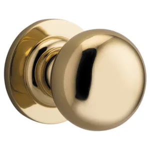 Cambridge Knob Round Rose Polished Brass by Iver, a Door Hardware for sale on Style Sourcebook