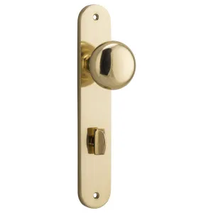 Cambridge Knob Oval Backplate Polished Brass by Iver, a Door Hardware for sale on Style Sourcebook