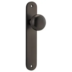 Cambridge Knob Oval Backplate Signature Brass by Iver, a Door Hardware for sale on Style Sourcebook