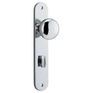 Cambridge Knob Oval Backplate Polished Chrome by Iver, a Door Hardware for sale on Style Sourcebook