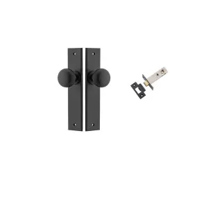 Cambridge Knob Chamfered Backplate Passage Kit Matt Black by Iver, a Door Hardware for sale on Style Sourcebook