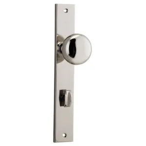 Cambridge Knob Rectangular Backplate Polished Nickel by Iver, a Door Hardware for sale on Style Sourcebook