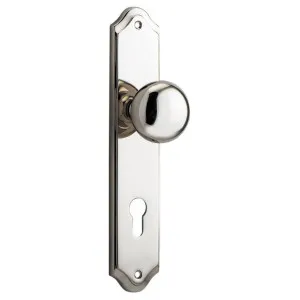 Cambridge Knob Shouldered Backplate Polished Nickel by Iver, a Door Hardware for sale on Style Sourcebook