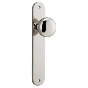 Cambridge Knob Oval Backplate Polished Nickel by Iver, a Door Hardware for sale on Style Sourcebook