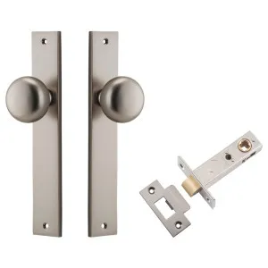 Cambridge Knob Rectangular Backplate Passage Kit Satin Nickel by Iver, a Door Hardware for sale on Style Sourcebook
