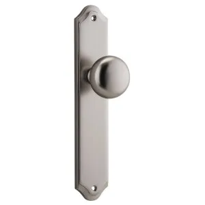 Cambridge Knob Shouldered Backplate Satin Nickel by Iver, a Door Hardware for sale on Style Sourcebook