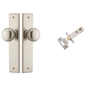 Cambridge Knob Chamfered Backplate Passage Kit Satin Nickel by Iver, a Door Hardware for sale on Style Sourcebook
