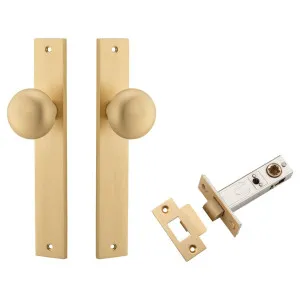 Cambridge Knob Rectangular Backplate Passage Kit Brushed Brass by Iver, a Door Hardware for sale on Style Sourcebook