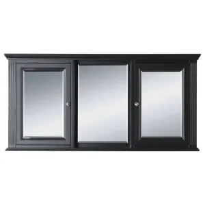 OC Classique 1500mm Black Mirror Cabinet by Schots, a Shaving Cabinets for sale on Style Sourcebook