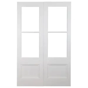 Pair of 72cm Internal Glazed French Doors, White Primed & Clear Glass by Schots, a Internal Doors for sale on Style Sourcebook