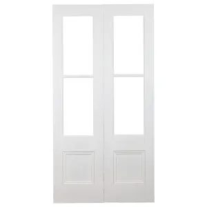Pair of 62cm Tall Internal Glaze French Door, White Primed & Clear Glass by Schots, a Internal Doors for sale on Style Sourcebook