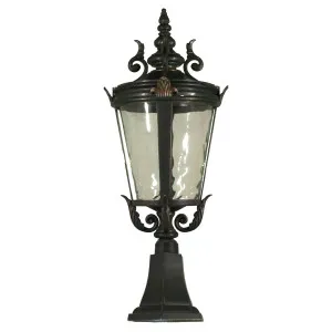 Albany Medium Outdoor Pillar Mount, Antique Bronze by Lighting Inspirations, a Fixed Lights for sale on Style Sourcebook