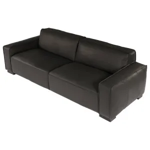 Connor 3.5 Seater Leather Sofa, Santosa Black by Schots, a Sofas for sale on Style Sourcebook