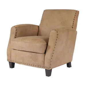 Carlow Leather Armchair, Distressed Raw by Schots, a Chairs for sale on Style Sourcebook