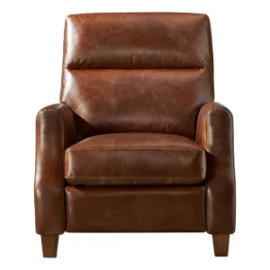 Martel Recliner Leather Armchair, Vintage Whiskey by Schots, a Chairs for sale on Style Sourcebook