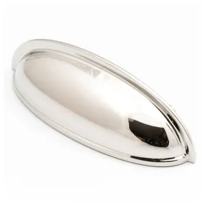 Decade 118mm Cup Pull, Polished Nickel by Castella, a Cabinet Hardware for sale on Style Sourcebook