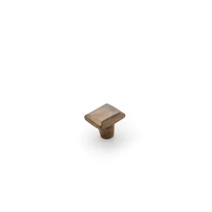 Cast 30x25mm Rectangle Knob, Light Bronze by Castella, a Cabinet Hardware for sale on Style Sourcebook