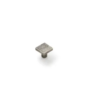 Cast 25mm Flat Square Knob, Silver by Castella, a Cabinet Hardware for sale on Style Sourcebook