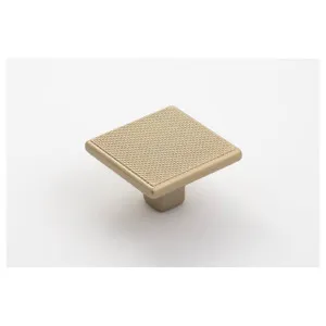 Monaco 35mm Square Knob, Matt Gold by Castella, a Cabinet Hardware for sale on Style Sourcebook