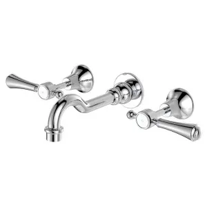 Lillian Lever Wall Set, Chrome by Fienza, a Bathroom Taps & Mixers for sale on Style Sourcebook