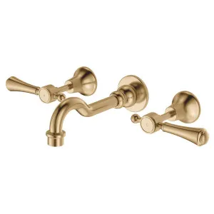 Lillian Lever Wall Set, Urban Brass by Fienza, a Bathroom Taps & Mixers for sale on Style Sourcebook