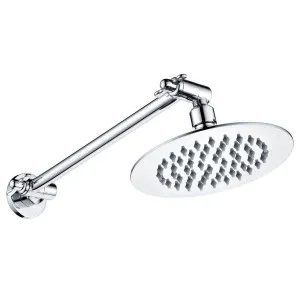 Slice Round Swivel Arm Wall Shower, Chrome by Fienza, a Shower Heads & Mixers for sale on Style Sourcebook