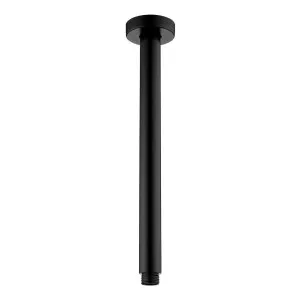 Round Shower Dropper, 300mm, Matte Black by Fienza, a Shower Heads & Mixers for sale on Style Sourcebook