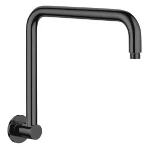 Round Fixed Gooseneck Shower Arm, Matte Black by Fienza, a Shower Heads & Mixers for sale on Style Sourcebook
