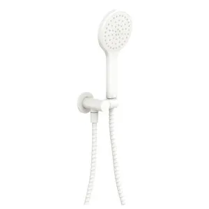 Kaya Hand Shower, Round Plate, Matte White by Fienza, a Shower Heads & Mixers for sale on Style Sourcebook