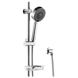 Michelle Multifunction Rail Shower with Soap Basket, Chrome by Fienza, a Shower Heads & Mixers for sale on Style Sourcebook