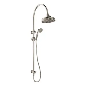Lillian Twin Shower, Brushed Nickel by Fienza, a Shower Heads & Mixers for sale on Style Sourcebook