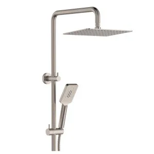 Tono Twin Shower, Brushed Nickel by Fienza, a Shower Heads & Mixers for sale on Style Sourcebook