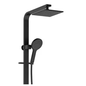 Lincoln Deluxe Twin Shower, Matte Black by Fienza, a Shower Heads & Mixers for sale on Style Sourcebook