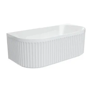 Eleanor Fluted 1700mm Back to Wall Bath by Fienza, a Bathtubs for sale on Style Sourcebook