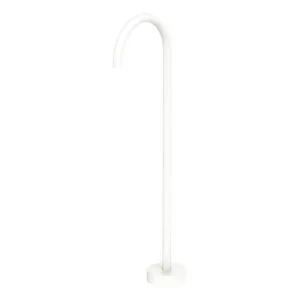 Kaya Gooseneck Floor Mounted Bath Outlet, Matte White by Fienza, a Bathroom Taps & Mixers for sale on Style Sourcebook
