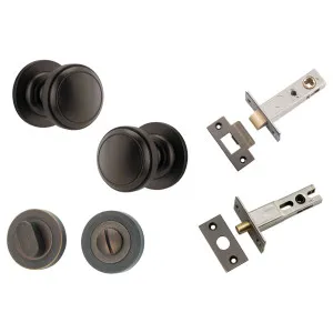 Paddington Knob Round Rose Privacy Kit w Separate Privacy Turn Signature Brass by Iver, a Door Hardware for sale on Style Sourcebook