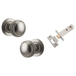 Paddington Knob Satin Nickel Round Rose Passage Kit by Iver, a Door Hardware for sale on Style Sourcebook