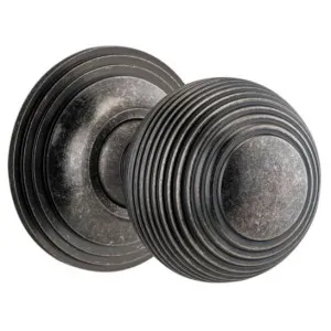 Guildford Knob Round Rose Distressed Nickel by Iver, a Door Hardware for sale on Style Sourcebook