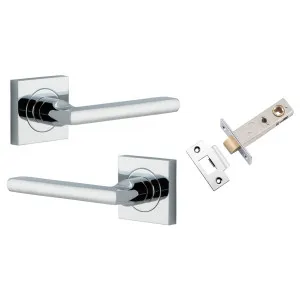 Baltimore Lever Square Rose Passage Kit Polished Chrome by Iver, a Door Hardware for sale on Style Sourcebook