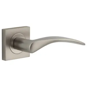 Door Lever Oxford Sq Rose SN D52xP60mm by Iver, a Door Hardware for sale on Style Sourcebook