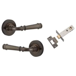 Verona Lever Round Rose (Inbuilt Privacy) Signature Brass by Iver, a Door Hardware for sale on Style Sourcebook