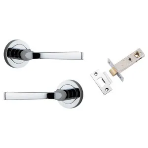 Annecy Lever Round Rose Passage Kit Polished Chrome by Iver, a Door Hardware for sale on Style Sourcebook