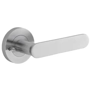 Bronte Lever Round Rose Privacy Kit (Inbuilt Privacy) Brushed Chrome by Iver, a Door Hardware for sale on Style Sourcebook