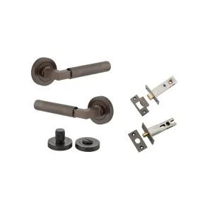 Brunswick Lever Round Rose Privacy Kit Signature Brass by Iver, a Door Hardware for sale on Style Sourcebook