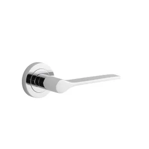 Como Lever Polished Chrome Round Rose by Iver, a Door Hardware for sale on Style Sourcebook