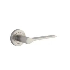 Como Lever Satin Nickel Round Rose by Iver, a Door Hardware for sale on Style Sourcebook