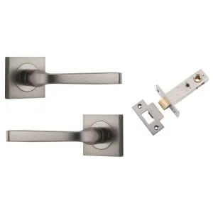Annecy Lever Square Rose Passage Kit Satin Nickel by Iver, a Door Hardware for sale on Style Sourcebook